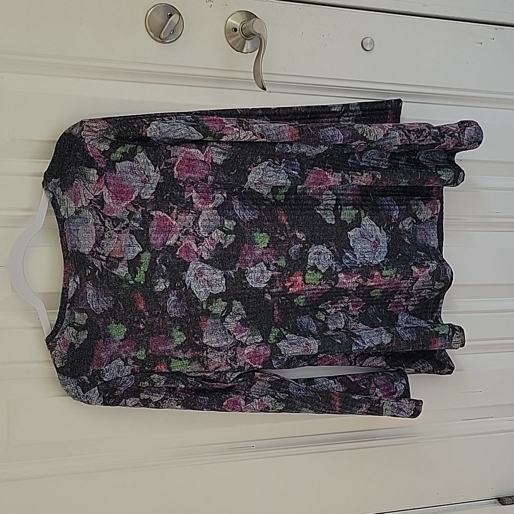 Avenue FLORAL Long Sleeve Tunic Size 14 / 16 - Picture 2 of 4